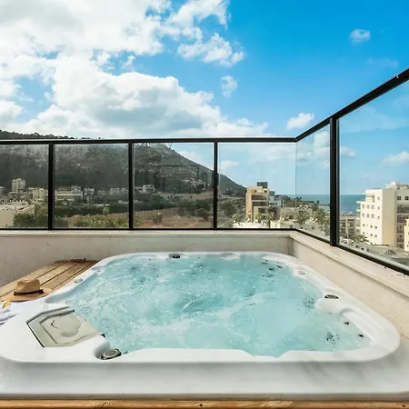 דירות חיפה Pool & Jacuzzi Seaview Penthouse By Sea N' Rent מראה חיצוני תמונה